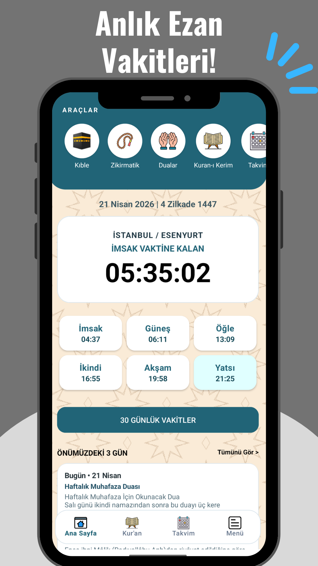 Ezan Vakitleri